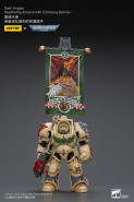 Warhammer 40k akčná figúrka 1/18 Dark Angels Deathwing Ancient with Company Banner 12 cm